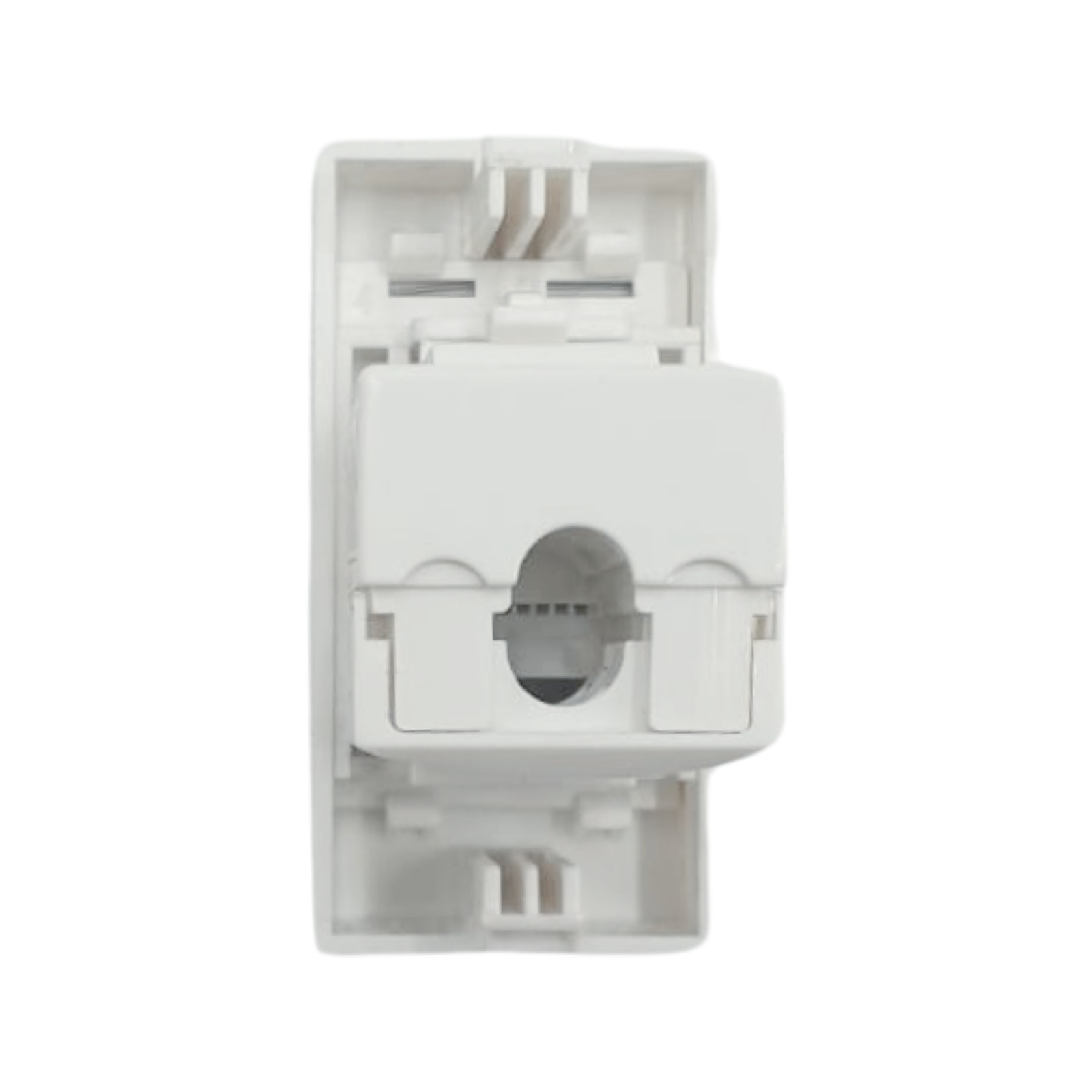 Plastron RJ45 Simple 45x22,5 CAT6 – TOPNet TPN-PL42S | Façade Keystone ABS Blanc - Image 3