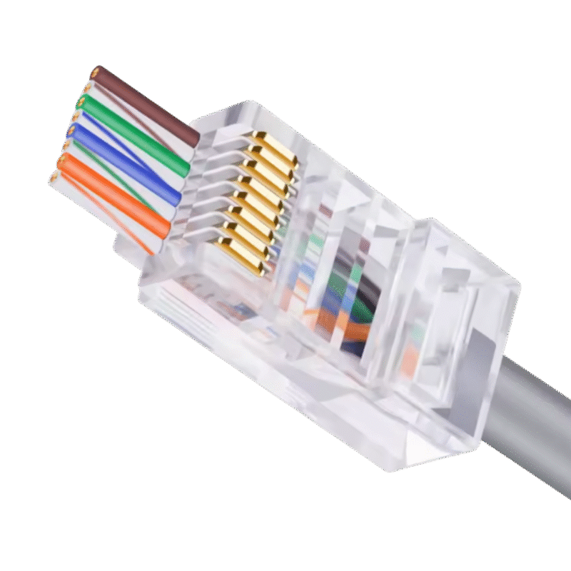Connecteur RJ45 FTP CAT6 EZ Curve 3U 1,1mm – TOPNet TPN-RJ3F6/EZC