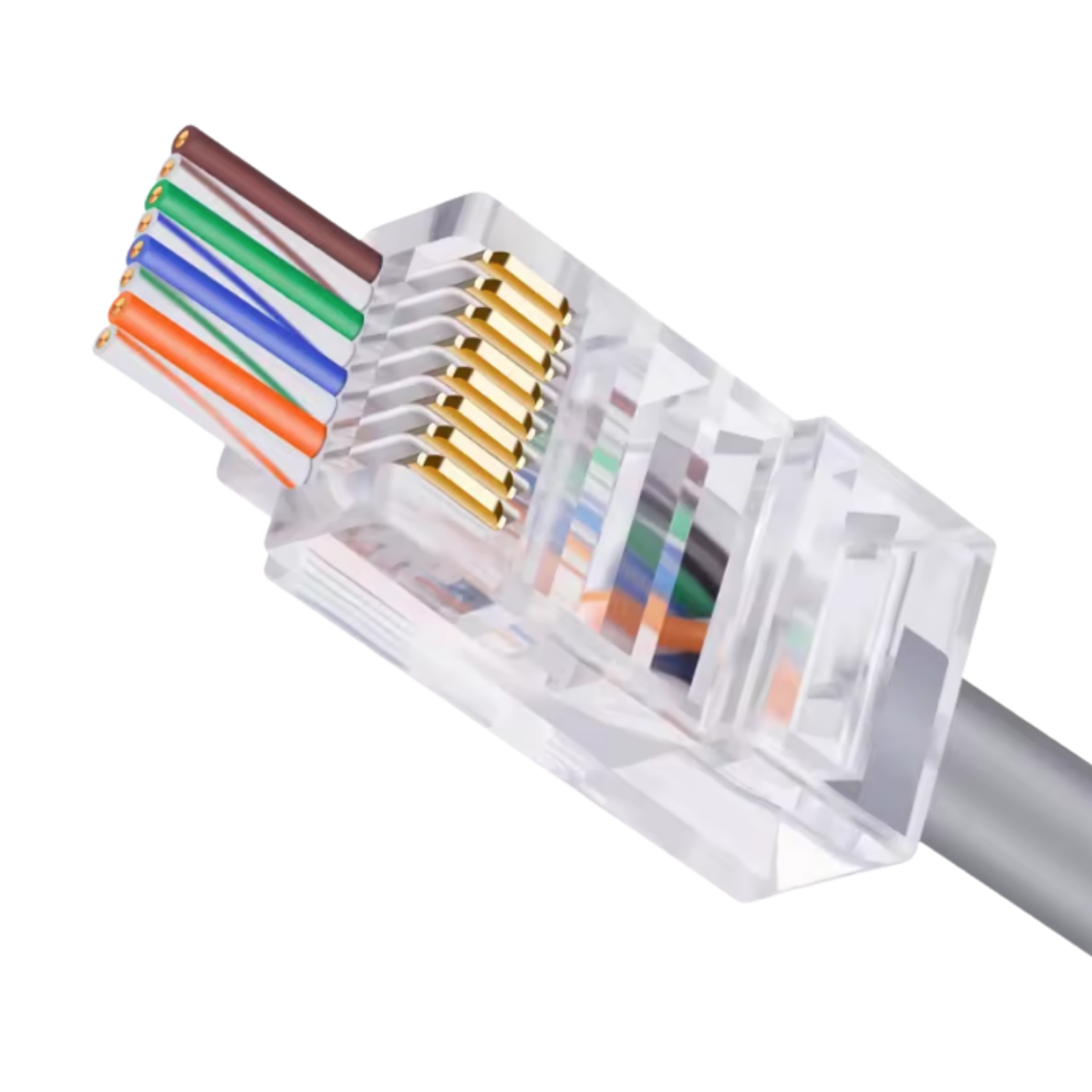 Connecteur RJ45 FTP CAT6 EZ Curve 3U 1,1mm – TOPNet TPN-RJ3F6/EZC