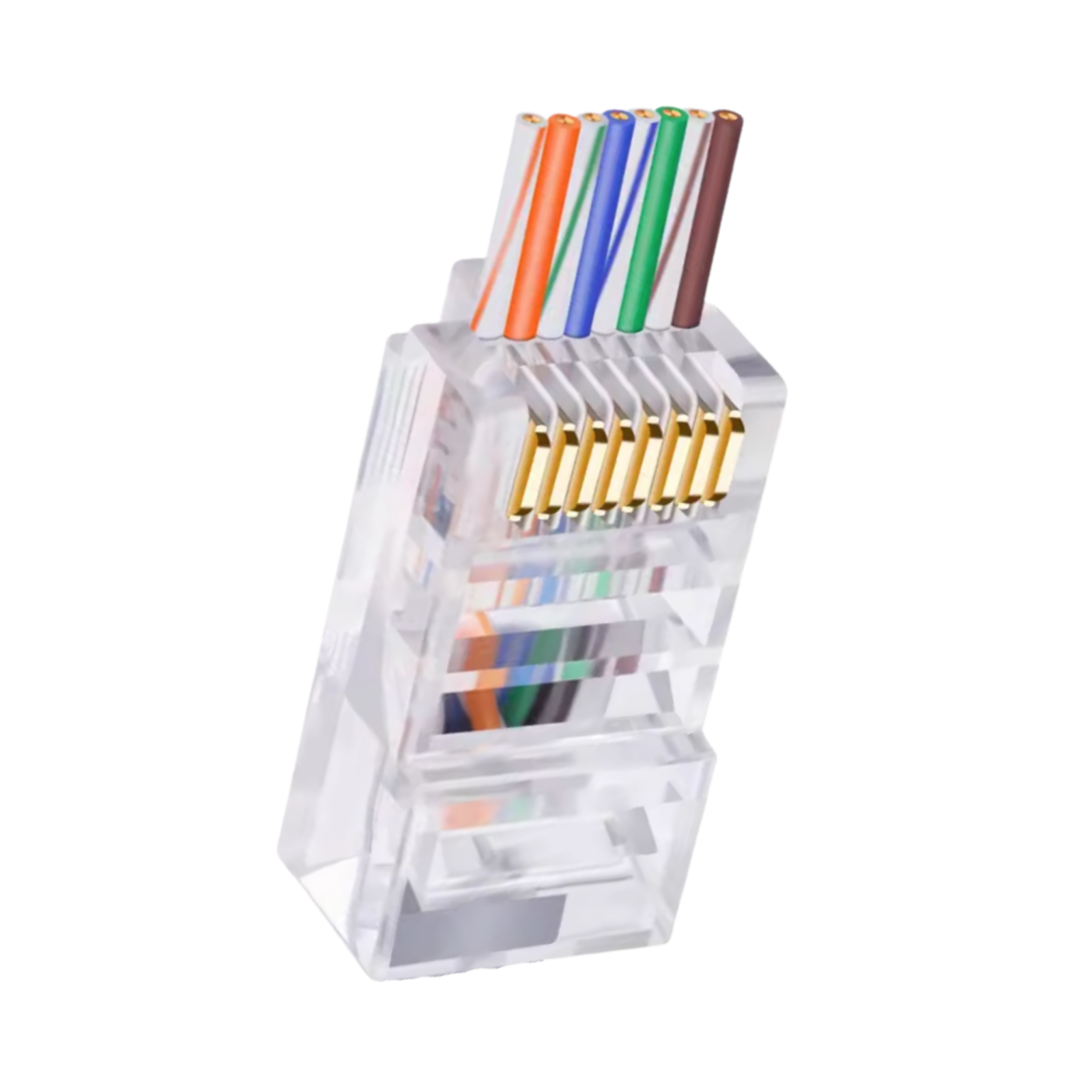 Connecteur RJ45 FTP CAT6 EZ Curve 3U 1,1mm – TOPNet TPN-RJ3F6/EZC
